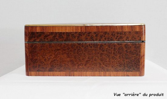 Pretty Rectangular Box in Thuja Burl, Napoleon III period - 1900