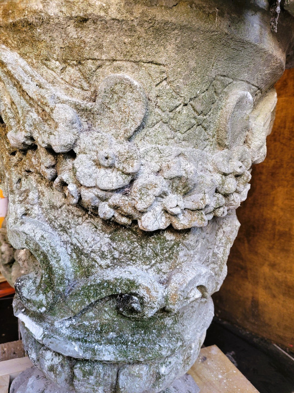 Large Stone Garden Vase, Early 20th Century