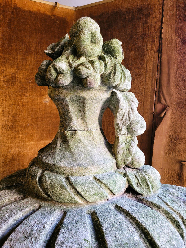 Large Stone Garden Vase, Early 20th Century
