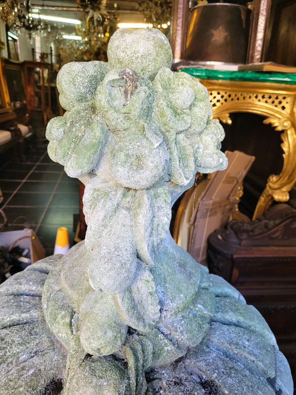 Large Stone Garden Vase, Early 20th Century