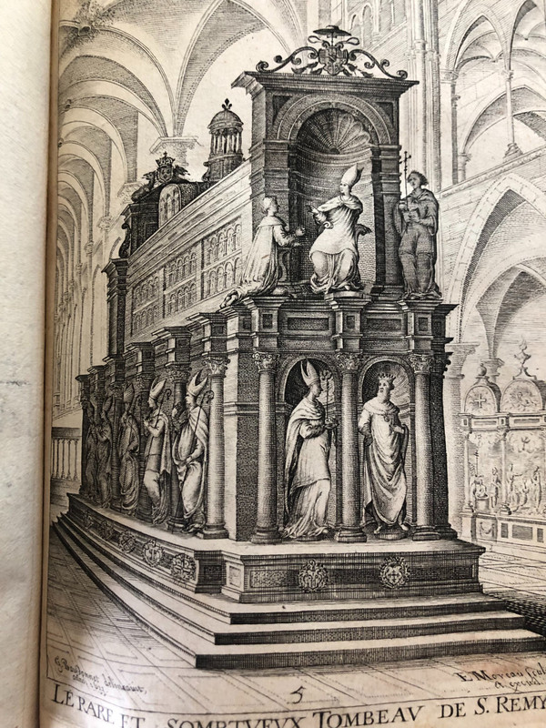 Le dessein de l'histoire de Reims de Nicolas Bergier  édité chez Nicolas Hecart Reims 1635