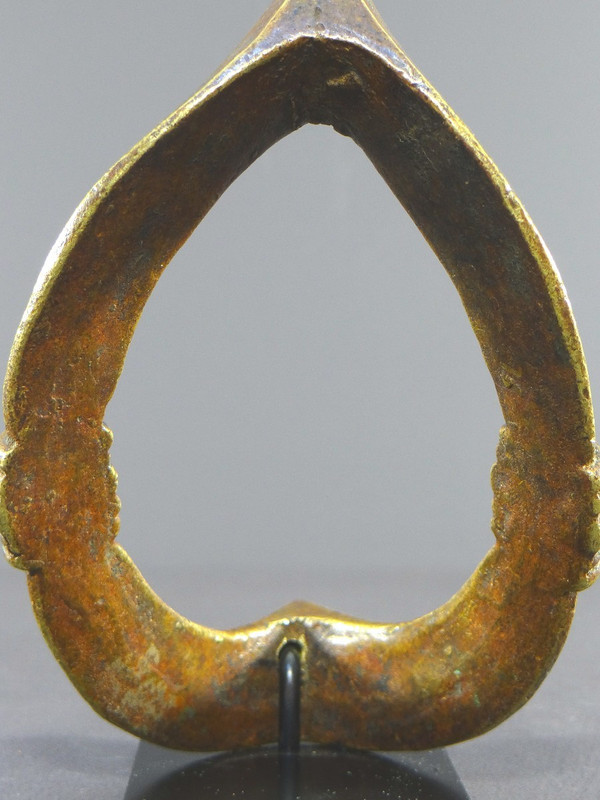 Côte D’ivoire, Peuple Senoufo, Début Du XXème Siècle, Chevillière En Bronze.