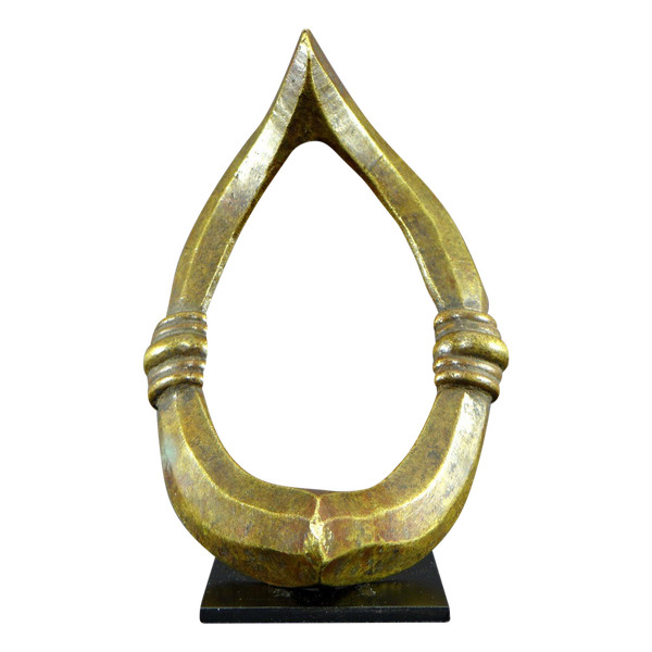 Côte D’ivoire, Peuple Senoufo, Début Du XXème Siècle, Chevillière En Bronze.