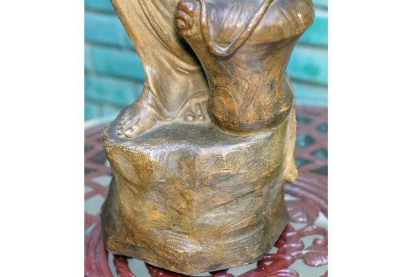 E. TELL für Friedrich GOLDSCHEIDER, Jugendstil, „Der Wasserträger“, Terrakotta