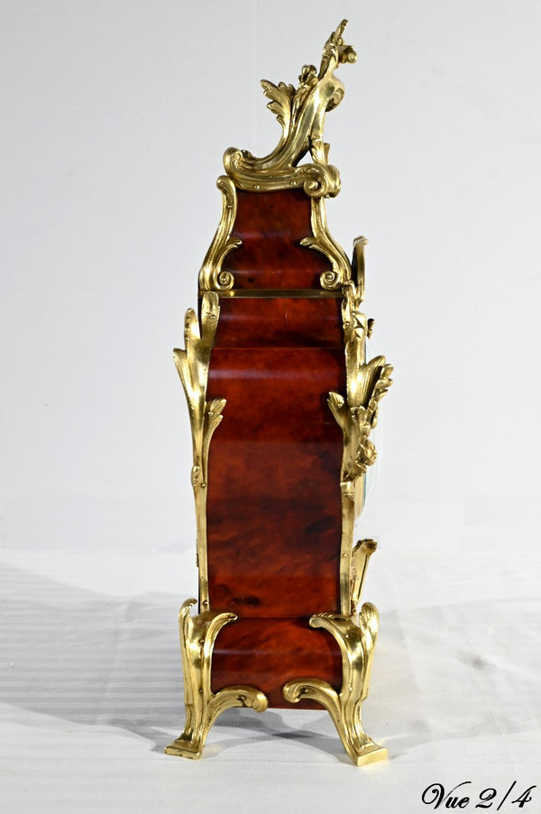 Fireplace Trim in Bronze and Painted Wood, stamped Vincenti & Cie – 2nd part 19th century