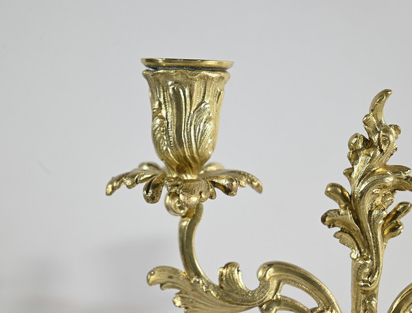 Fireplace Trim in Bronze and Painted Wood, stamped Vincenti & Cie – 2nd part 19th century