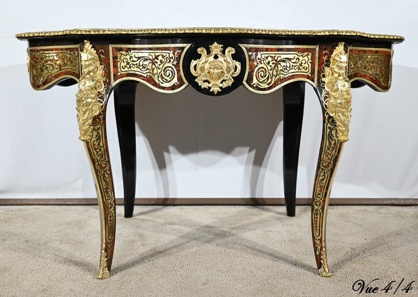 Blackened Pear Wood Ceremonial Table, Napoleon III Period – Mid-19th Century