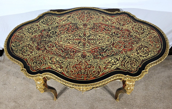 Blackened Pear Wood Ceremonial Table, Napoleon III Period – Mid-19th Century