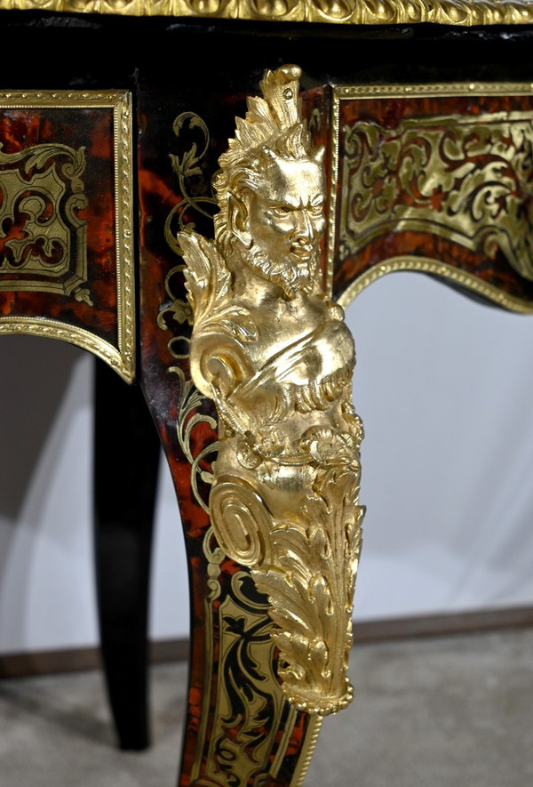 Blackened Pear Wood Ceremonial Table, Napoleon III Period – Mid-19th Century