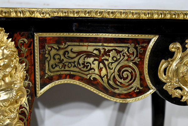 Blackened Pear Wood Ceremonial Table, Napoleon III Period – Mid-19th Century