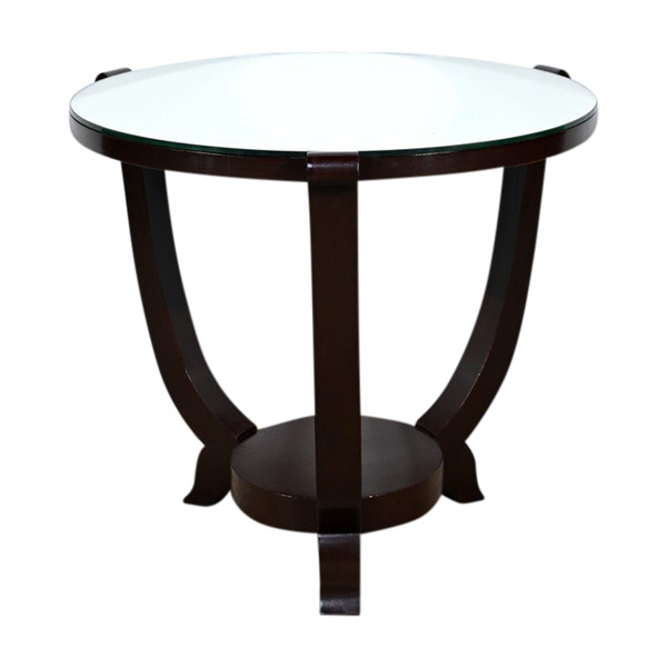 Mahogany pedestal table, Art Deco style – 1959