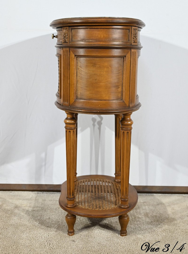 Small Beech Drum Table, Louis XVI style – 1920
