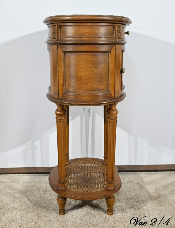 Small Beech Drum Table, Louis XVI style – 1920