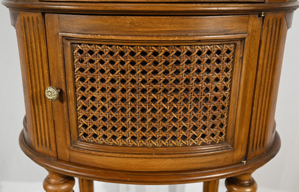 Small Beech Drum Table, Louis XVI style – 1920