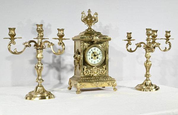 Gilt Bronze Fireplace Trim, stamped Japy Frères & Cie – Late 19th century