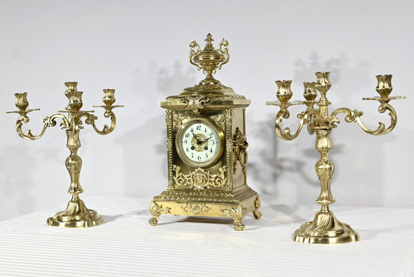 Gilt Bronze Fireplace Trim, stamped Japy Frères & Cie – Late 19th century