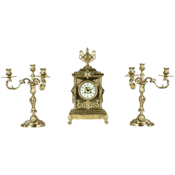 Gilt Bronze Fireplace Trim, stamped Japy Frères & Cie – Late 19th century