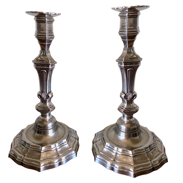 Pair of candle holders