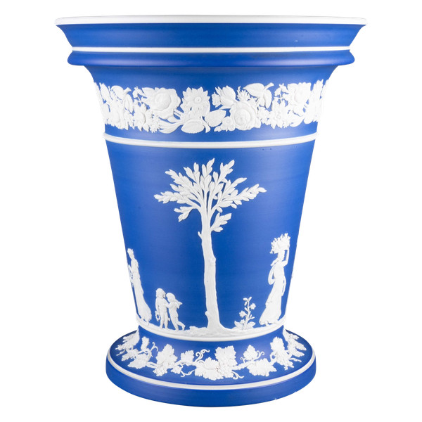 Pique-fleurs en jasperware signé Wedgwood, XIXe siècle 