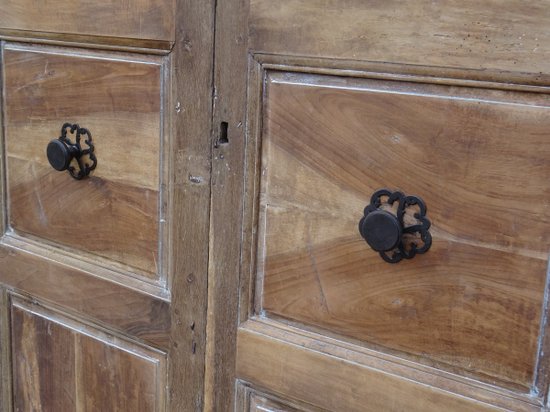 Old communication doors XVIIIth century in walnut Woodwork Door