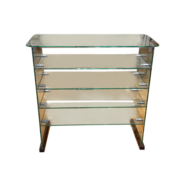 GIO PONTI, Etagère en laiton et verre, Circa 1939