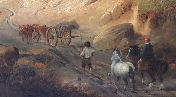 Paesaggio firmato Dubuisson 1834 (1805/1870)