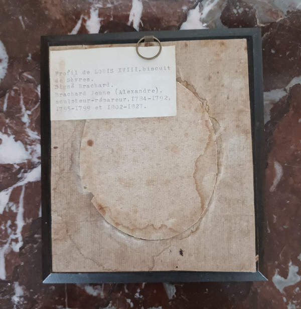Königliche Manufaktur von Sèvres – Keksporträt von Ludwig XVIII. – Restaurierungszeit
