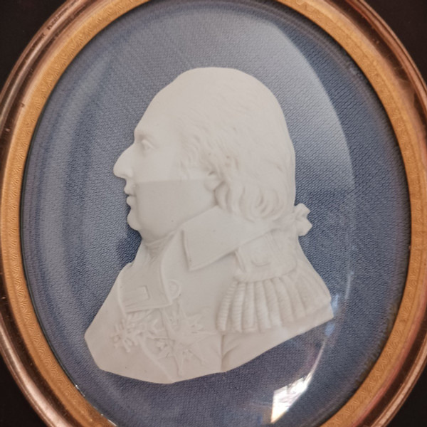 Königliche Manufaktur von Sèvres – Keksporträt von Ludwig XVIII. – Restaurierungszeit