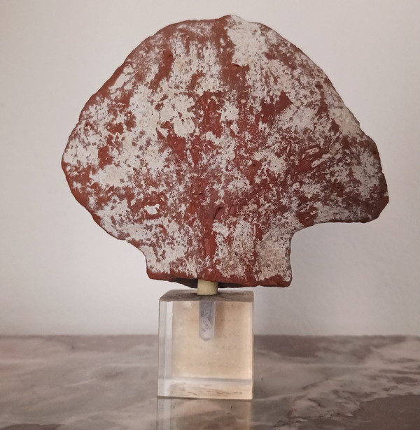 Altes Ägypten - Isiac-Puppenkopf - Terrakotta mit Polychromie - römisch-koptische Zeit