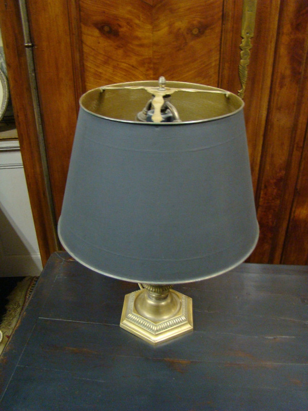Schreibtischlampe aus vergoldeter Bronze. Anfang des 20. Jahrhunderts
