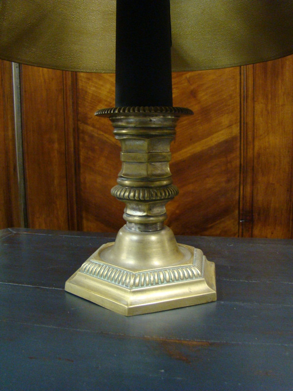 Schreibtischlampe aus vergoldeter Bronze. Anfang des 20. Jahrhunderts