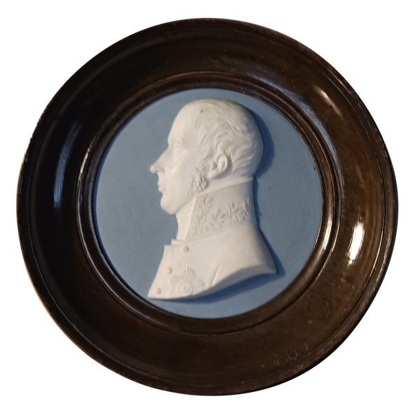 Manufacture de Sèvres per il Duca di Doudeauville - medaglione in biscuit del Barone von Humboldt