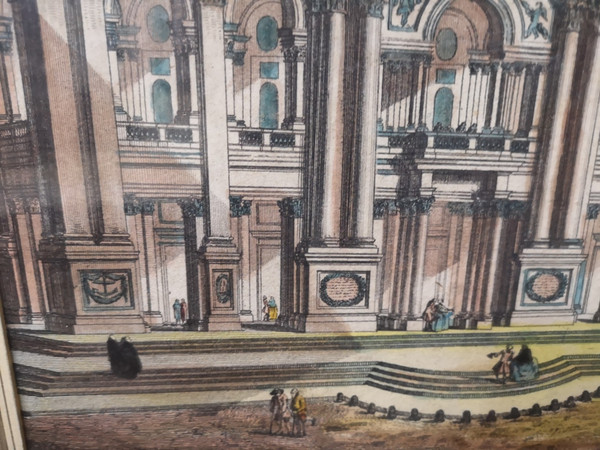 Optical view. Eighteenth century. Church of St. John in Rome
