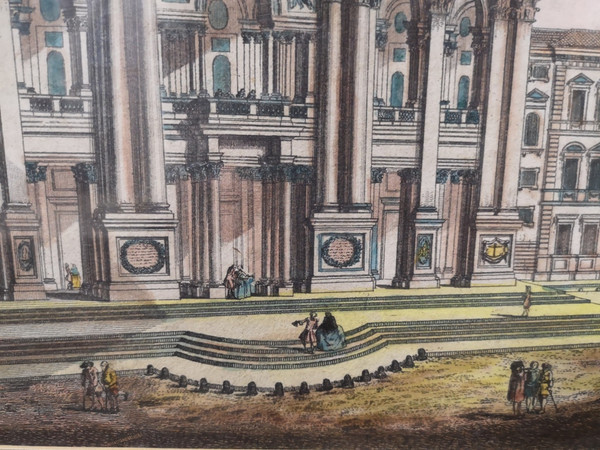Optical view. Eighteenth century. Church of St. John in Rome