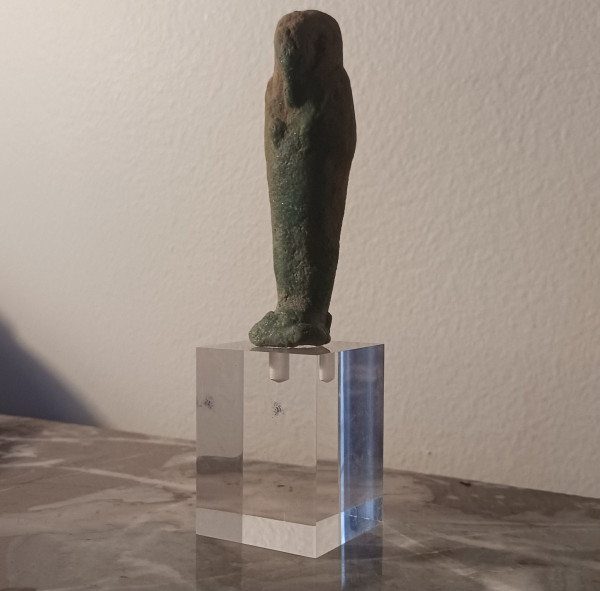 Chaouabti or Oushebti - green-blue frit - Ancient Egypt - Late Period