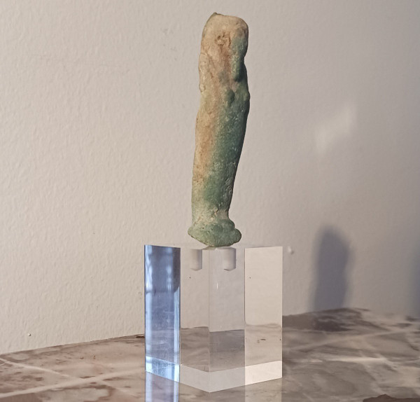 Chaouabti or Oushebti - green-blue frit - Ancient Egypt - Late Period