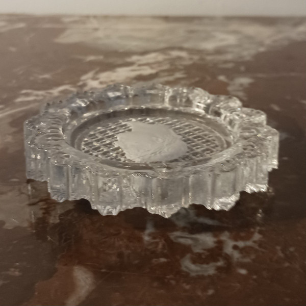 Baccarat - crystal-ceramic with the profile of Napoleon as Caesar - Brouwet collection - Empire, circa 1810