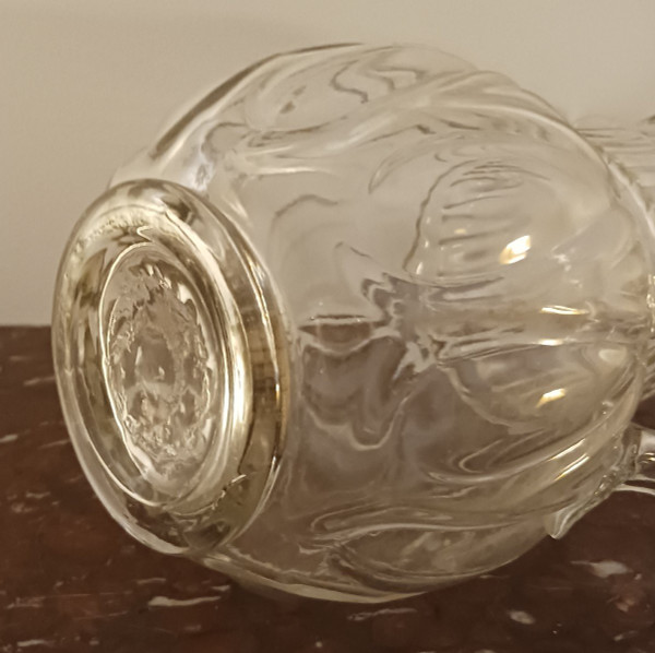 Normandie, fin du XVIIIe siècle - broc ou pichet à cidre - verre translucide soufflé
