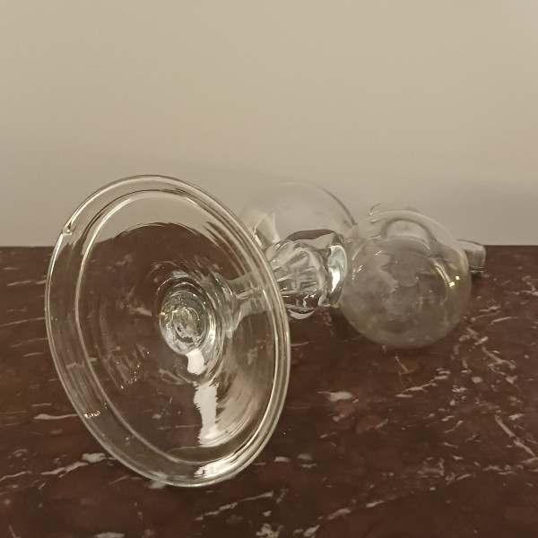 Ende des 18. Jahrhunderts - Guédoufle oder Öl- und Essigkanne aus mundgeblasenem Glas