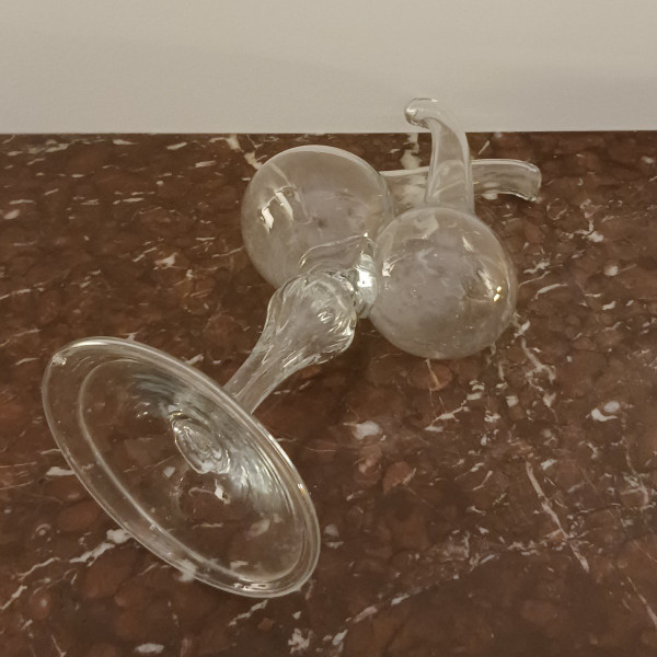 Ende des 18. Jahrhunderts - Guédoufle oder Öl- und Essigkanne aus mundgeblasenem Glas