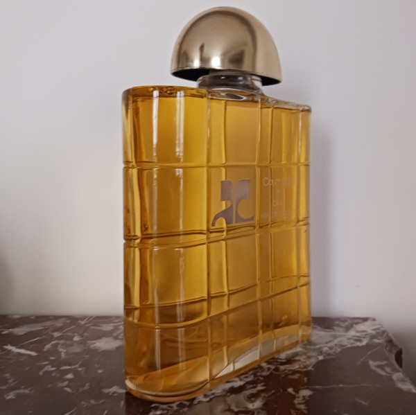 Courrèges in blue circa 1983 - very large dummy perfume bottle
