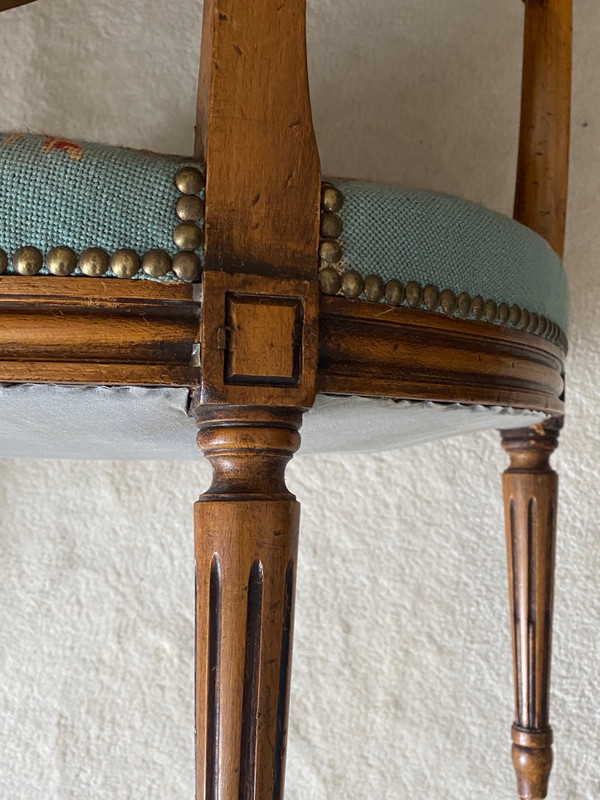 Louis XVI medallion armchair