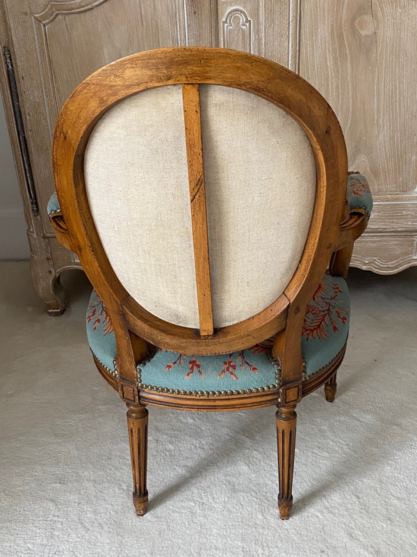 Louis XVI medallion armchair