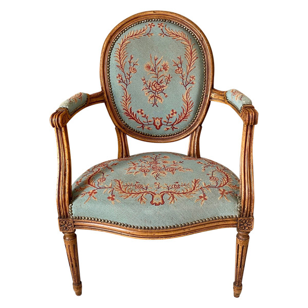 Louis XVI medallion armchair