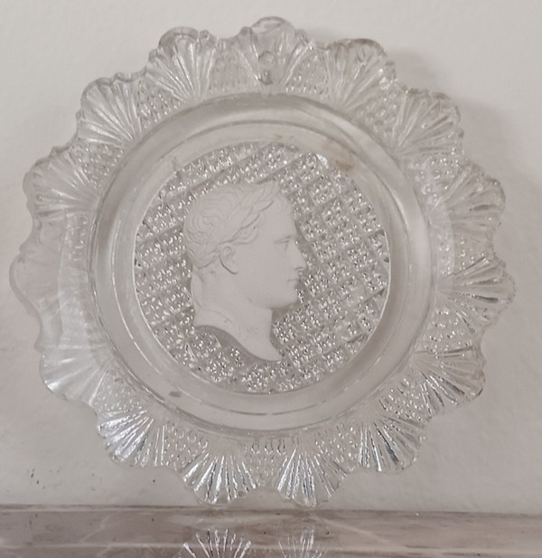 Baccarat - crystallo-ceramics with Napoleon in profile as Caesar - Brouwet collection - Empire, circa 1810
