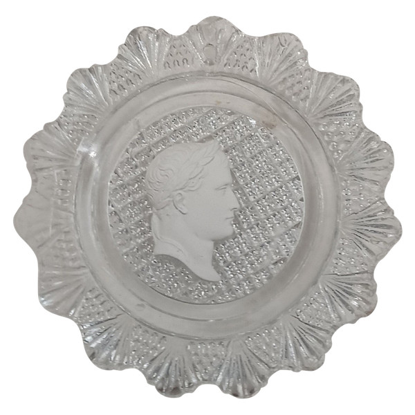 Baccarat - crystallo-ceramics with Napoleon in profile as Caesar - Brouwet collection - Empire, circa 1810