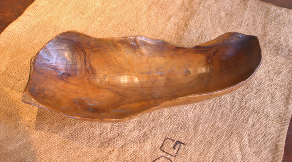 Carved wooden empty pocket