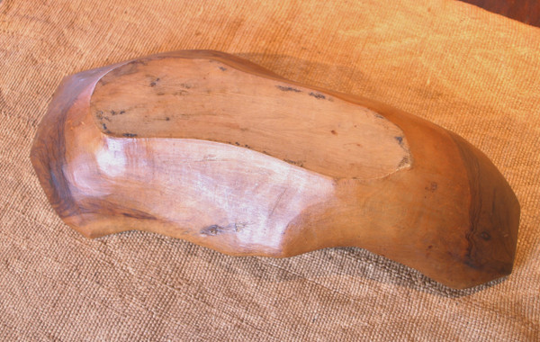 Carved wooden empty pocket
