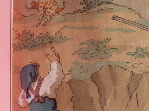 humorvoller Jagd-Aquarelldesigner Lavrate (1829-1888)