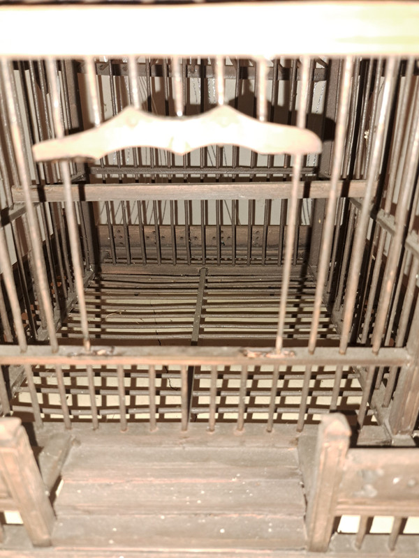 Chinese Pagoda Style Cage Exotic Wood